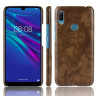 Кожаная накладка-чехол для Huawei Y6 (2019) / Honor 8A / Honor 8A Pro / Honor 8A Prime (коричневый)