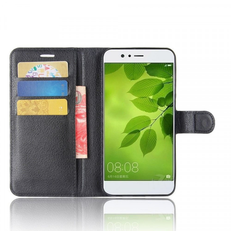 Чехол с визитницей для Huawei Nova 2 (черный)