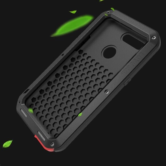 Гибридный чехол LOVE MEI для Huawei P20 Lite / nova 3e (черный) Гибридный чехол LOVE MEI для Huawei P20 Lite / nova 3e (черный)