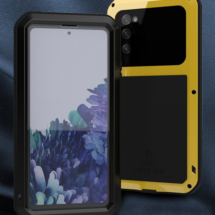 Гибридный чехол LOVE MEI для Samsung Galaxy S20 FE (S20 Fan Edition) (серебряный)