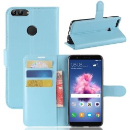 Чехол с визитницей для Huawei P Smart / Enjoy 7S (голубой)