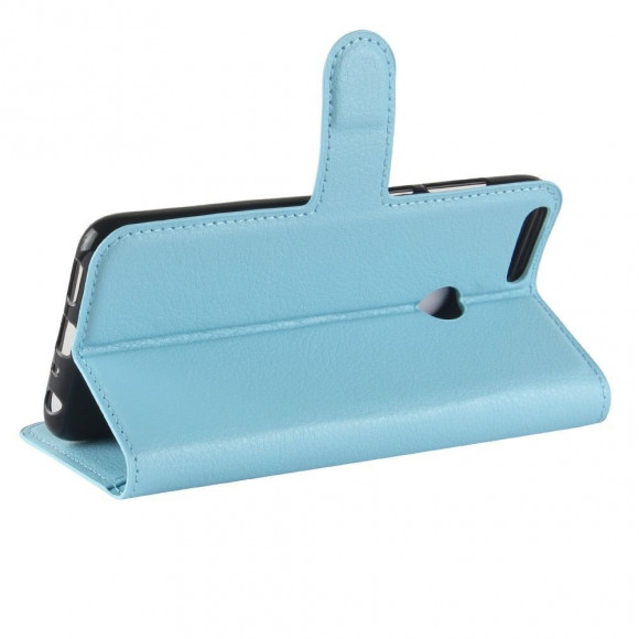 Чехол с визитницей для Huawei P Smart / Enjoy 7S (голубой)
