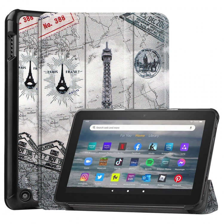 Чехол Smart Case для Amazon Fire 7 (2022) (Eiffel Tower)