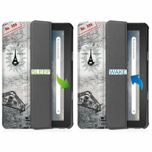 Чехол Smart Case для Amazon Fire 7 (2022) (Eiffel Tower)