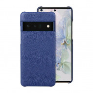 Кожаный чехол Cowhide для Google Pixel 6a (синий) Кожаный чехол Cowhide для Google Pixel 6a (синий)