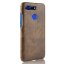 Кожаная накладка-чехол Litchi Texture для Huawei Honor View 20 (коричневый)