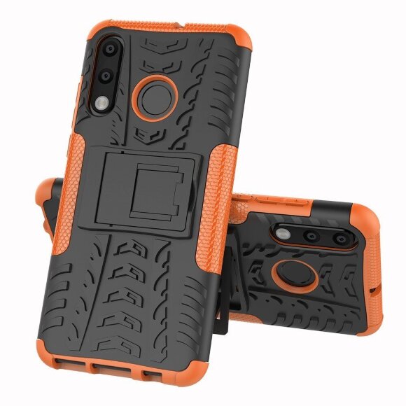 Чехол Hybrid Armor для Huawei P30 Lite / Huawei nova 4e / Honor 20S (MAR-LX1H) (черный + оранжевый) Чехол Hybrid Armor для Huawei P30 Lite / Huawei nova 4e / Honor 20S (MAR-LX1H) (черный + оранжевый)