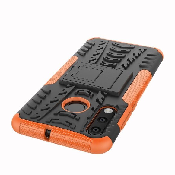 Чехол Hybrid Armor для Huawei P30 Lite / Huawei nova 4e / Honor 20S (MAR-LX1H) (черный + оранжевый) Чехол Hybrid Armor для Huawei P30 Lite / Huawei nova 4e / Honor 20S (MAR-LX1H) (черный + оранжевый)