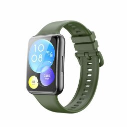 Силиконовый ремешок для Huawei Watch Fit 2 (армейский зеленый)