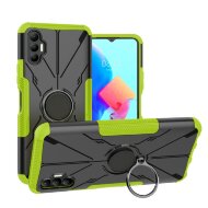 Чехол Armor Shockproof Ring Holder для Tecno Spark 8P (черный + зеленый) Чехол Armor Shockproof Ring Holder для Tecno Spark 8P (черный + зеленый)