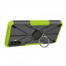 Чехол Armor Shockproof Ring Holder для Tecno Spark 8P (черный + зеленый)