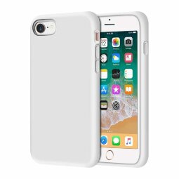 Силиконовый чехол Mobile Shell для iPhone 8 / iPhone 7 / iPhone SE (2020) / iPhone SE (2022) (белый)