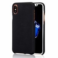 Кожаная накладка LENUO для iPhone X / ХS (черный) Кожаная накладка LENUO для iPhone X / ХS (черный)