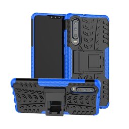 Чехол Hybrid Armor для Huawei P30 (черный + голубой)