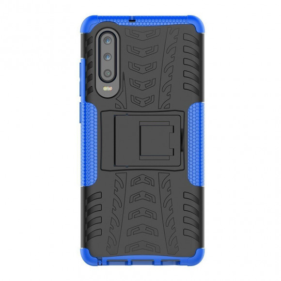 Чехол Hybrid Armor для Huawei P30 (черный + голубой) Чехол Hybrid Armor для Huawei P30 (черный + голубой)