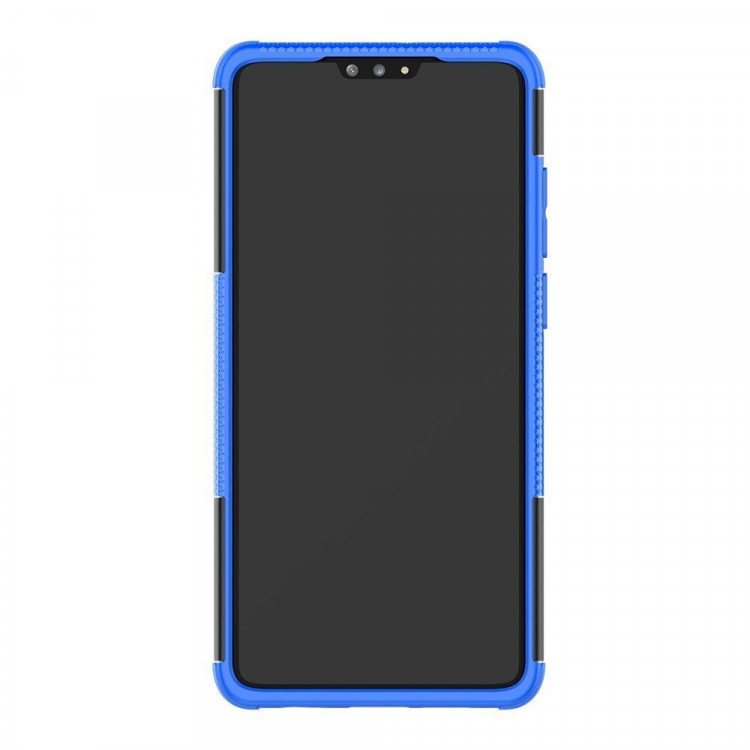 Чехол Hybrid Armor для Huawei P30 (черный + голубой)