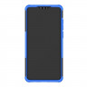 Чехол Hybrid Armor для Huawei P30 (черный + голубой)