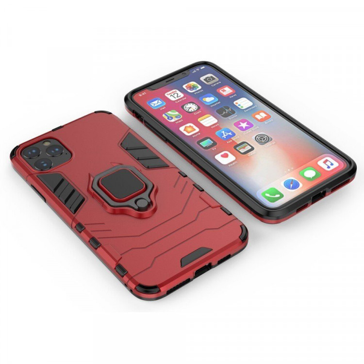 Чехол Armor Ring Holder для iPhone 11 Pro (красный)