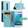 Чехол с визитницей для Motorola Moto X Style (голубой)