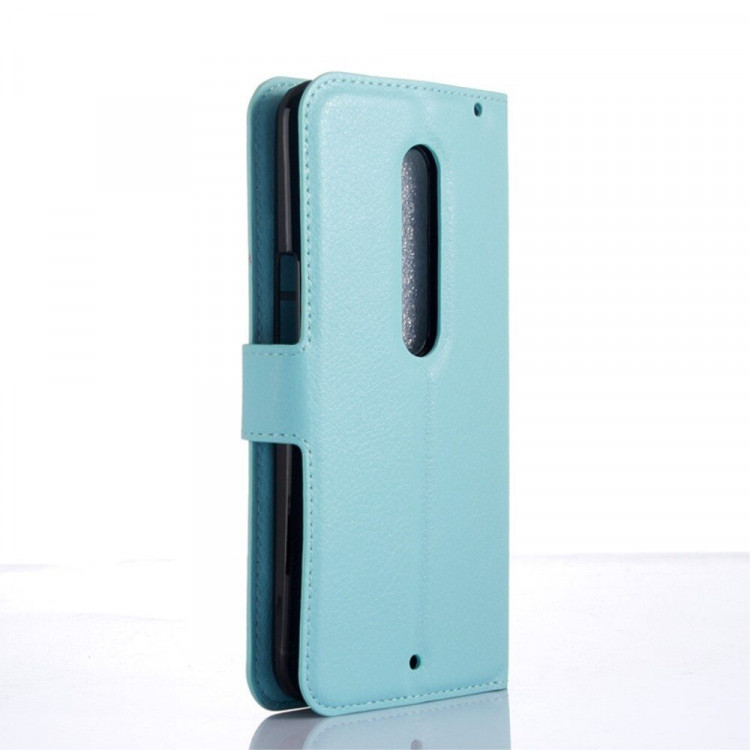 Чехол с визитницей для Motorola Moto X Style (голубой)