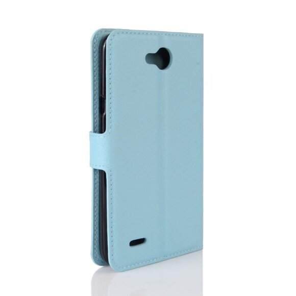 Чехол с визитницей для LG X Power 2 M320  (голубой)