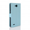 Чехол с визитницей для LG X Power 2 M320  (голубой)