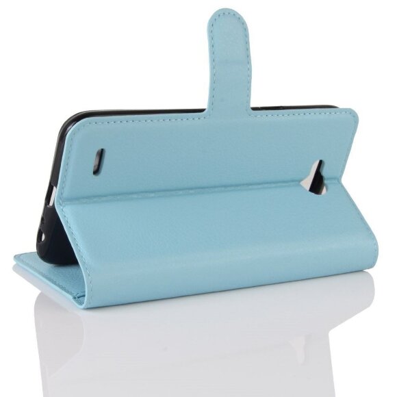 Чехол с визитницей для LG X Power 2 M320  (голубой)