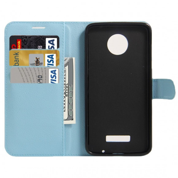 Чехол с визитницей для Motorola Moto Z Force (голубой) Чехол с визитницей для Motorola Moto Z Force (голубой)