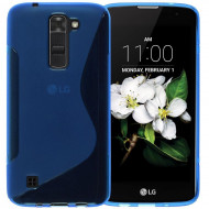 Нескользящий чехол для LG K7 (голубой) Нескользящий чехол для LG K7 (голубой)