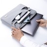 Сумка-чехол TAIKESEN для ноутбука и Macbook 13,3 дюйма (светло-серый)
