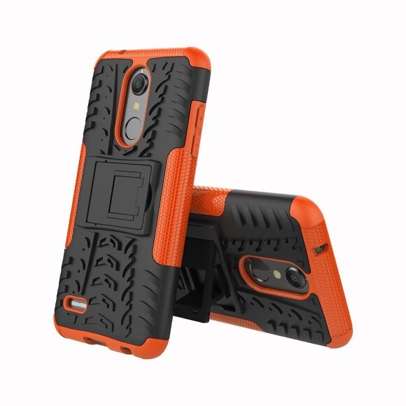 Чехол Hybrid Armor для LG K10 (2018) / LG K30 (черный + оранжевый)