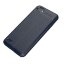Чехол-накладка Litchi Grain для LG Q6 / LG Q6a / LG Q6+ (темно-синий)