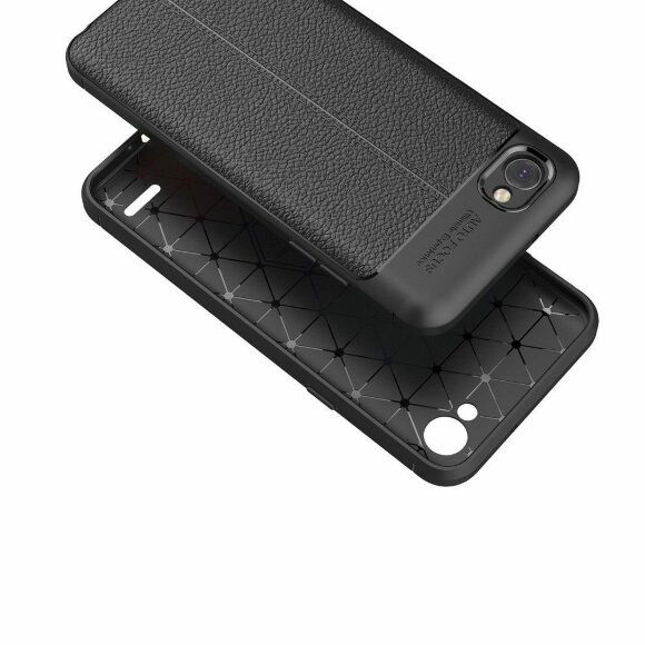 Чехол-накладка Litchi Grain для LG Q6 / LG Q6a / LG Q6+ (темно-синий) Чехол-накладка Litchi Grain для LG Q6 / LG Q6a / LG Q6+ (темно-синий)