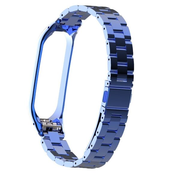 Стальной браслет для Xiaomi Mi Band 4 (голубой)