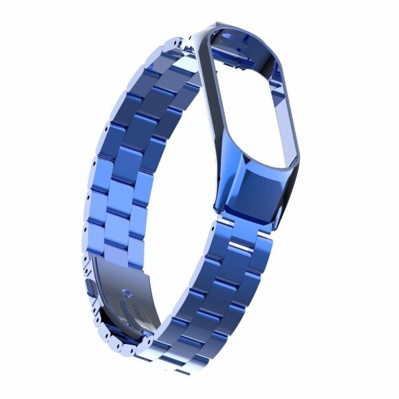 Стальной браслет для Xiaomi Mi Band 4 (голубой)