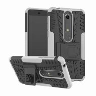 Чехол Hybrid Armor для Nokia 6 (2018) / Nokia 6.1 (черный + белый)