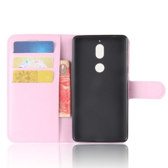 Чехол с визитницей для Nokia 7 (розовый) Чехол с визитницей для Nokia 7 (розовый)