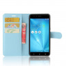 Чехол с визитницей для Asus Zenfone 3 Zoom ZE553KL (голубой)