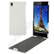 Вертикальный чехол для Sony Xperia Z1 / L39h (белый)