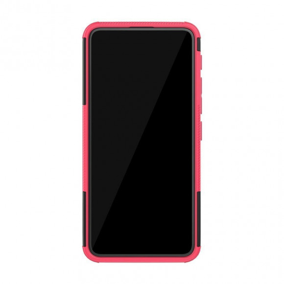 Чехол Hybrid Armor для Asus Zenfone 6 ZS630KL (черный + розовый)