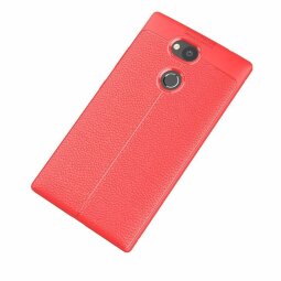 Чехол-накладка Litchi Grain для Sony Xperia L2 (красный)