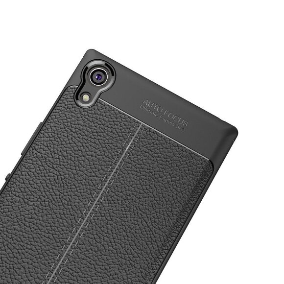 Чехол-накладка Litchi Grain для Sony Xperia XA1 Ultra (черный) Чехол-накладка Litchi Grain для Sony Xperia XA1 Ultra (черный)
