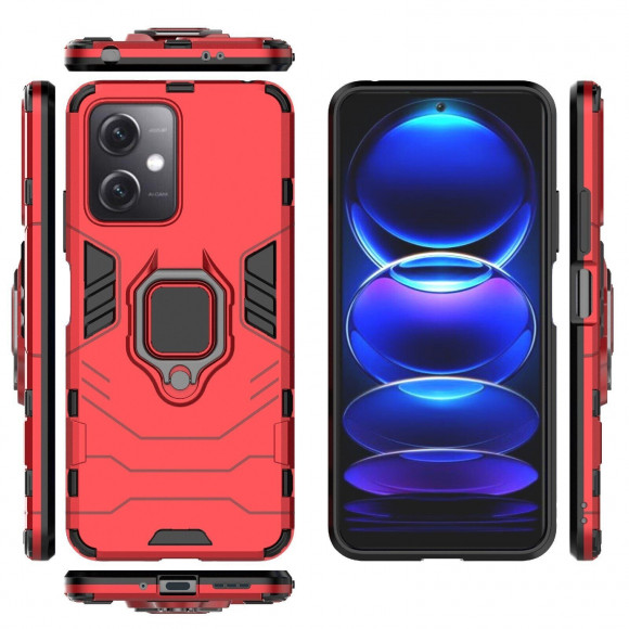 Чехол Armor Ring Holder для Xiaomi Redmi Note 12, POCO X5 5G (красный)