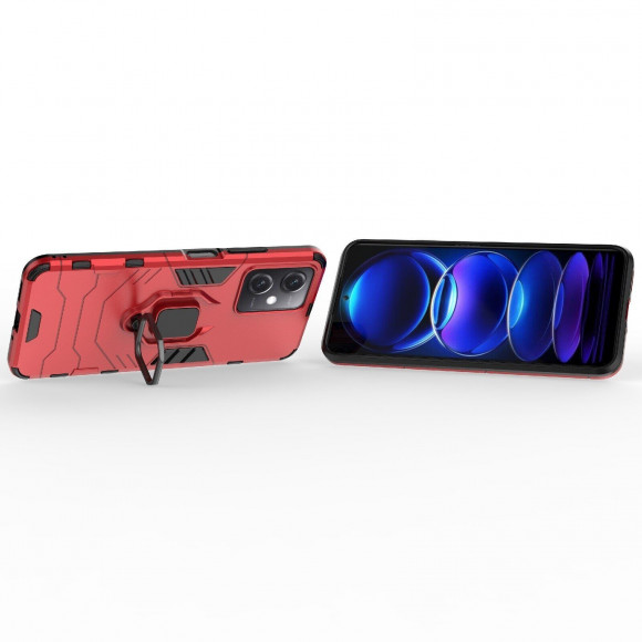 Чехол Armor Ring Holder для Xiaomi Redmi Note 12, POCO X5 5G (красный)