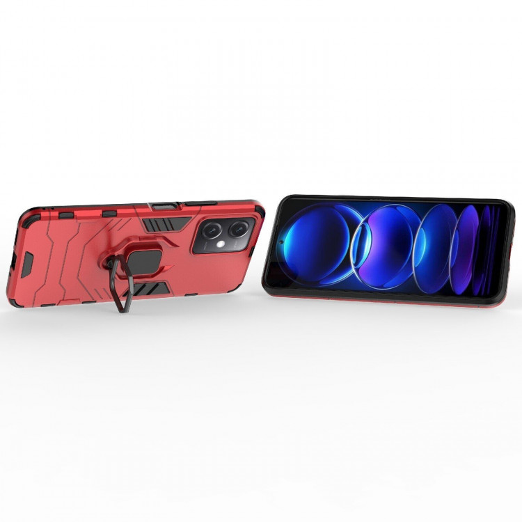 Чехол Armor Ring Holder для Xiaomi Redmi Note 12, POCO X5 5G (красный)