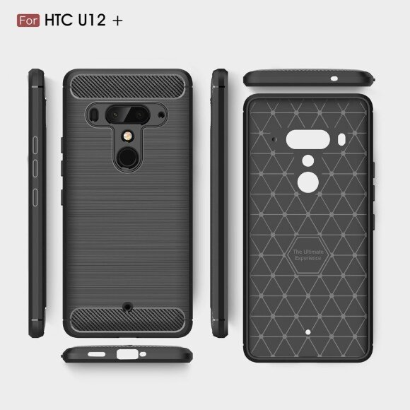 Чехол-накладка Carbon Fibre для HTC U12+ (Plus) (темно-синий) Чехол-накладка Carbon Fibre для HTC U12+ (Plus) (темно-синий)