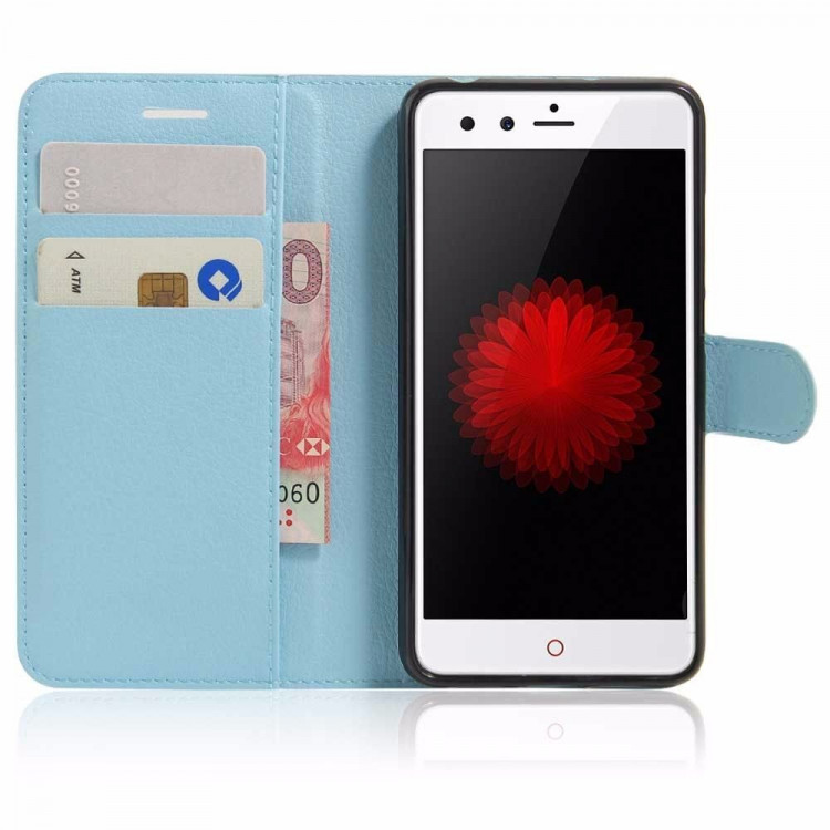 Чехлы с визитницей для ZTE Nubia Z11 Mini (голубой)