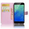 Чехол с визитницей для Meizu MX4 Pro (розовый)