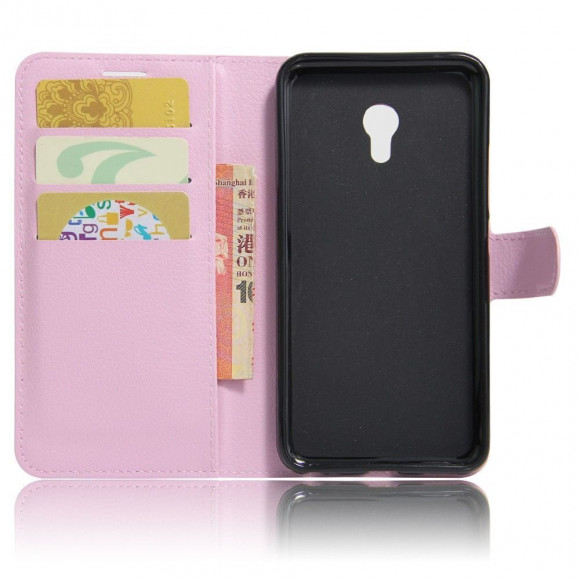 Чехол с визитницей для Meizu MX4 Pro (розовый)