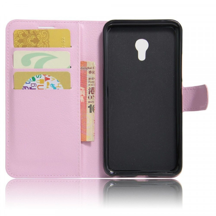 Чехол с визитницей для Meizu MX4 Pro (розовый)